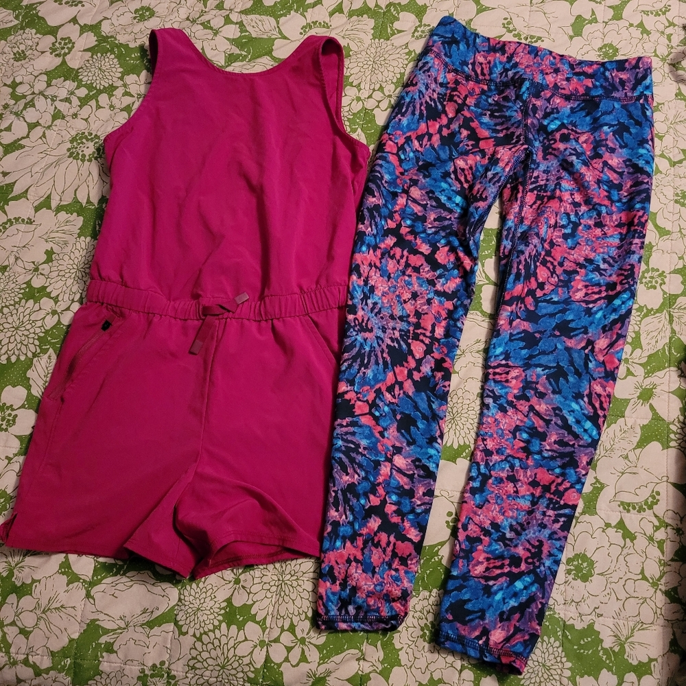 Girl's Athletic Romper and Leggings